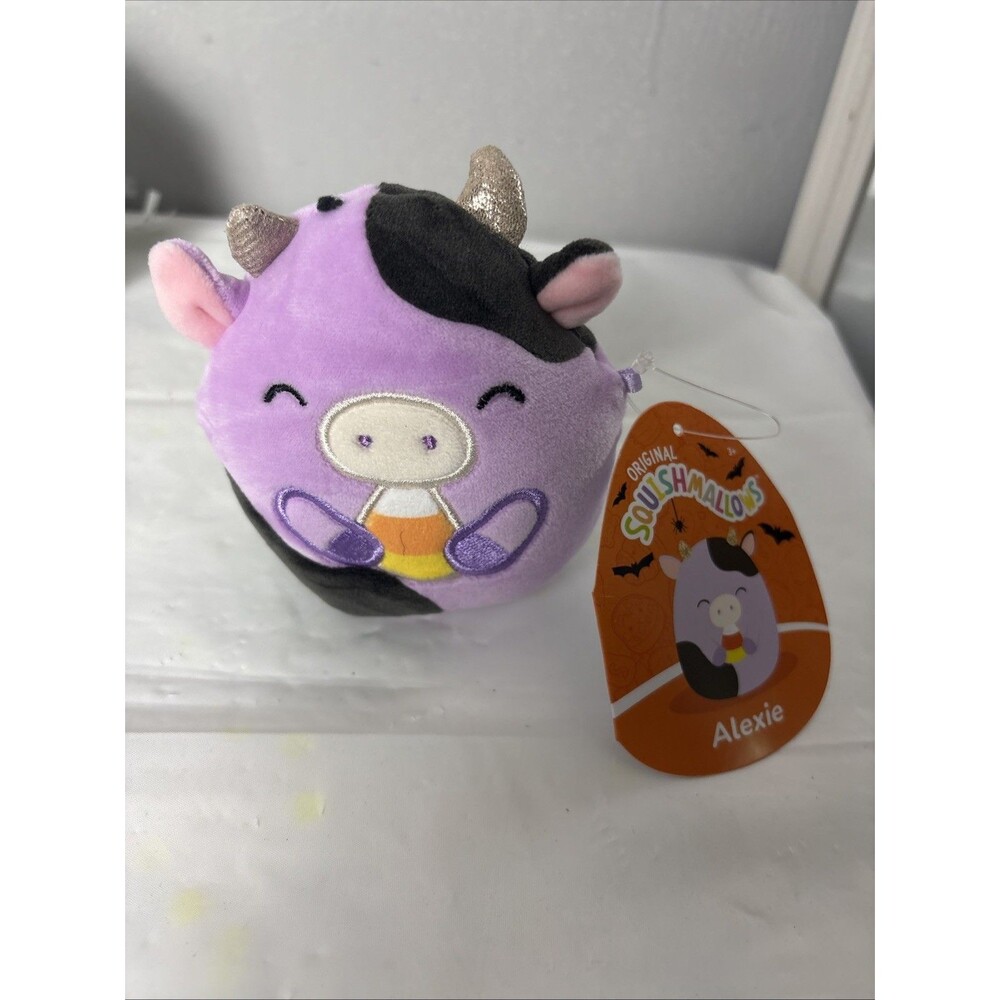 2.5” Squishmallows Micromallows Alexie Cow Candy Micromallow Halloween Countdown